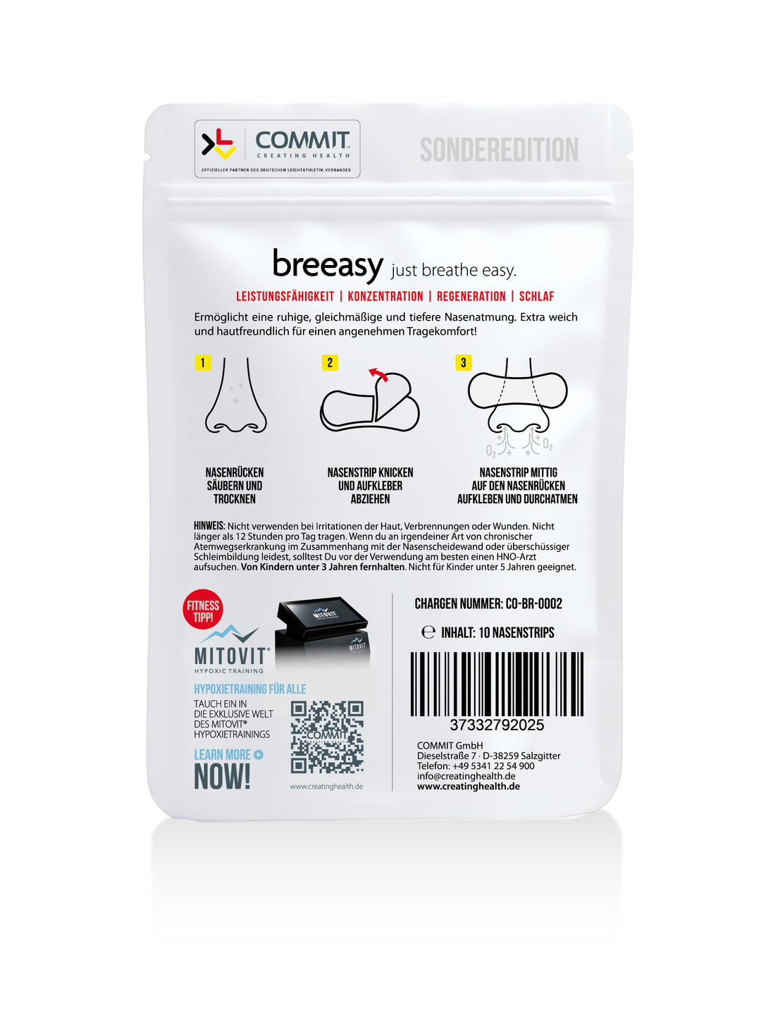 breeasy® Nasenstrips – DLV Sonderedition