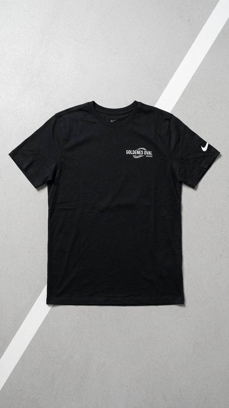 Goldenes Oval Eventshirt - Schwarz